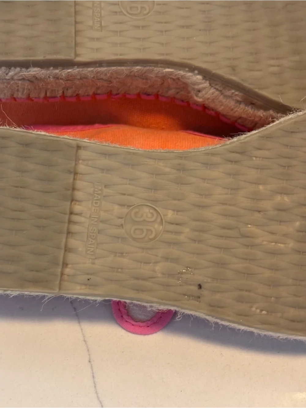 Free People Surfside Mary Jane Espadrille Orange Crush